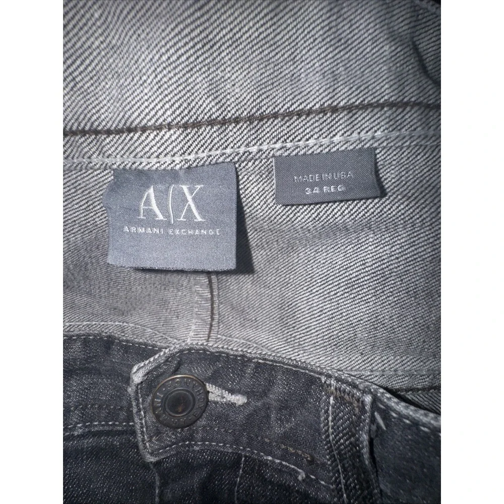 Vintage Armani Exchange Black Jeans Men's Size 34X34 Made in USA 🇺🇸 AE